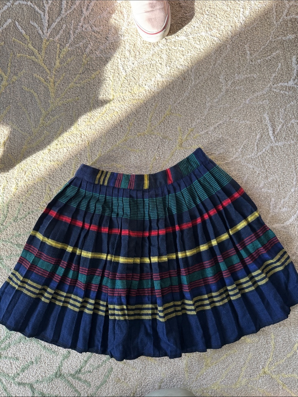 Chaus vintage 90s plaid mini wool blend skirt 12